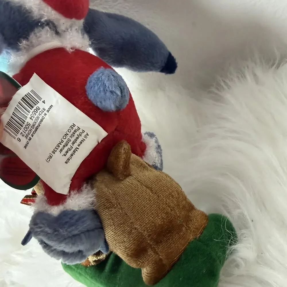 Disney Santa Stitch Reindeer Rocking Horse Lilo & Stitch Musical W/ Tags